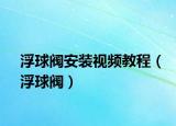 浮球閥安裝視頻教程（浮球閥）