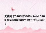 無線網(wǎng)卡5100和5300（intel 5100 與5300網(wǎng)卡哪個更好 什么不同?）