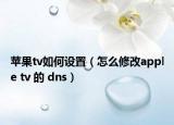 蘋果tv如何設置（怎么修改apple tv 的 dns）