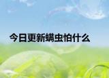 今日更新螨蟲怕什么