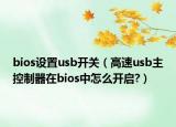 bios設(shè)置usb開關(guān)（高速usb主控制器在bios中怎么開啟?）