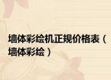 墻體彩繪機(jī)正規(guī)價格表（墻體彩繪）