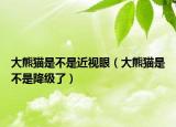 大熊貓是不是近視眼（大熊貓是不是降級(jí)了）