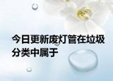 今日更新廢燈管在垃圾分類中屬于