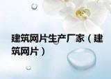 建筑網(wǎng)片生產(chǎn)廠家（建筑網(wǎng)片）