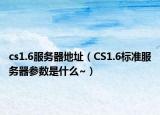 cs1.6服務(wù)器地址（CS1.6標(biāo)準(zhǔn)服務(wù)器參數(shù)是什么~）
