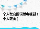 個人取向國語版電視?。▊€人取向）