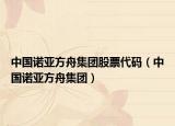 中國(guó)諾亞方舟集團(tuán)股票代碼（中國(guó)諾亞方舟集團(tuán)）