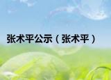 張術(shù)平公示（張術(shù)平）