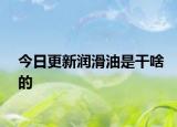 今日更新潤(rùn)滑油是干啥的