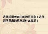 古代碧落黃泉中的碧落是指（古代碧落黃泉的黃泉是什么意思）