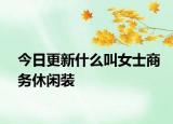 今日更新什么叫女士商務(wù)休閑裝