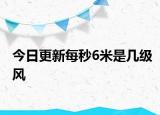 今日更新每秒6米是幾級(jí)風(fēng)
