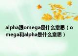 alpha跟omega是什么意思（omega和alpha是什么意思）