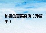 孫哲的真實(shí)身份（孫哲平）