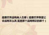 魔獸世界戰(zhàn)袍商人在哪（魔獸世界敬愛公會(huì)戰(zhàn)袍怎么弄,就是那個(gè)戰(zhàn)網(wǎng)綁定的那個(gè)）