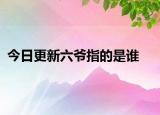 今日更新六爺指的是誰(shuí)