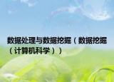 數(shù)據(jù)處理與數(shù)據(jù)挖掘（數(shù)據(jù)挖掘（計算機科學(xué)））