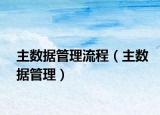 主數(shù)據(jù)管理流程（主數(shù)據(jù)管理）