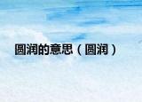 圓潤(rùn)的意思（圓潤(rùn)）