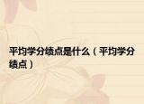 平均學(xué)分績(jī)點(diǎn)是什么（平均學(xué)分績(jī)點(diǎn)）