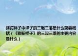 駱駝祥子中祥子的三起三落是什么簡要概括（《駱駝祥子》的三起三落的主要內(nèi)容是什么）