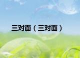 三對(duì)面（三對(duì)面）
