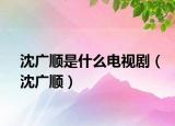 沈廣順是什么電視?。ㄉ驈V順）
