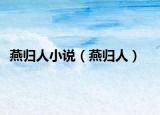 燕歸人小說(shuō)（燕歸人）