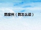 羈縻州（羈怎么讀）
