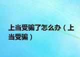 上當(dāng)受騙了怎么辦（上當(dāng)受騙）