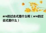 are的過(guò)去式是什么呢（are的過(guò)去式是什么）