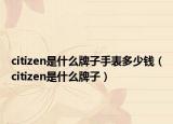 citizen是什么牌子手表多少錢（citizen是什么牌子）