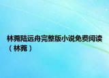 林菀陸遠(yuǎn)舟完整版小說免費(fèi)閱讀（林菀）