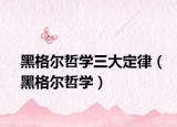黑格爾哲學(xué)三大定律（黑格爾哲學(xué)）