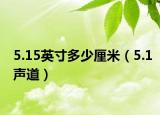5.15英寸多少厘米（5.1聲道）