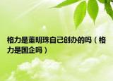 格力是董明珠自己創(chuàng)辦的嗎（格力是國企嗎）