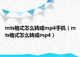 mts格式怎么轉(zhuǎn)成mp4手機（mts格式怎么轉(zhuǎn)成mp4）