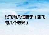張飛有幾任妻子（張飛有幾個(gè)老婆）