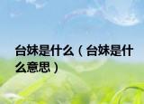 臺妹是什么（臺妹是什么意思）
