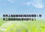 世界上海拔最低的湖泊在哪里（世界上海拔最低的湖泊是什么）