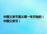中國父親節(jié)是從哪一年開始的（中國父親節(jié)）