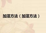 加濕方法（加濕方法）