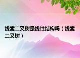 線索二叉樹(shù)是線性結(jié)構(gòu)嗎（線索二叉樹(shù)）