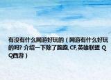 有沒有什么網游好玩的（網游有什么好玩的嗎? 介紹一下除了跑跑,CF,英雄聯(lián)盟 QQ西游）