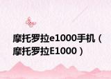 摩托羅拉e1000手機（摩托羅拉E1000）