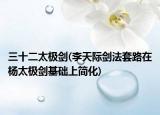 三十二太極劍(李天際劍法套路在楊太極劍基礎(chǔ)上簡(jiǎn)化)
