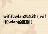 wifi和wlan怎么讀（wifi和wlan的區(qū)別）