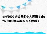 dnf3000點券是多少人民幣（dnf的5000點券要多少人民幣）