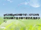 gt520和gt620哪個好（GT520與GT610兩個顯卡哪個更好點,強多少?）